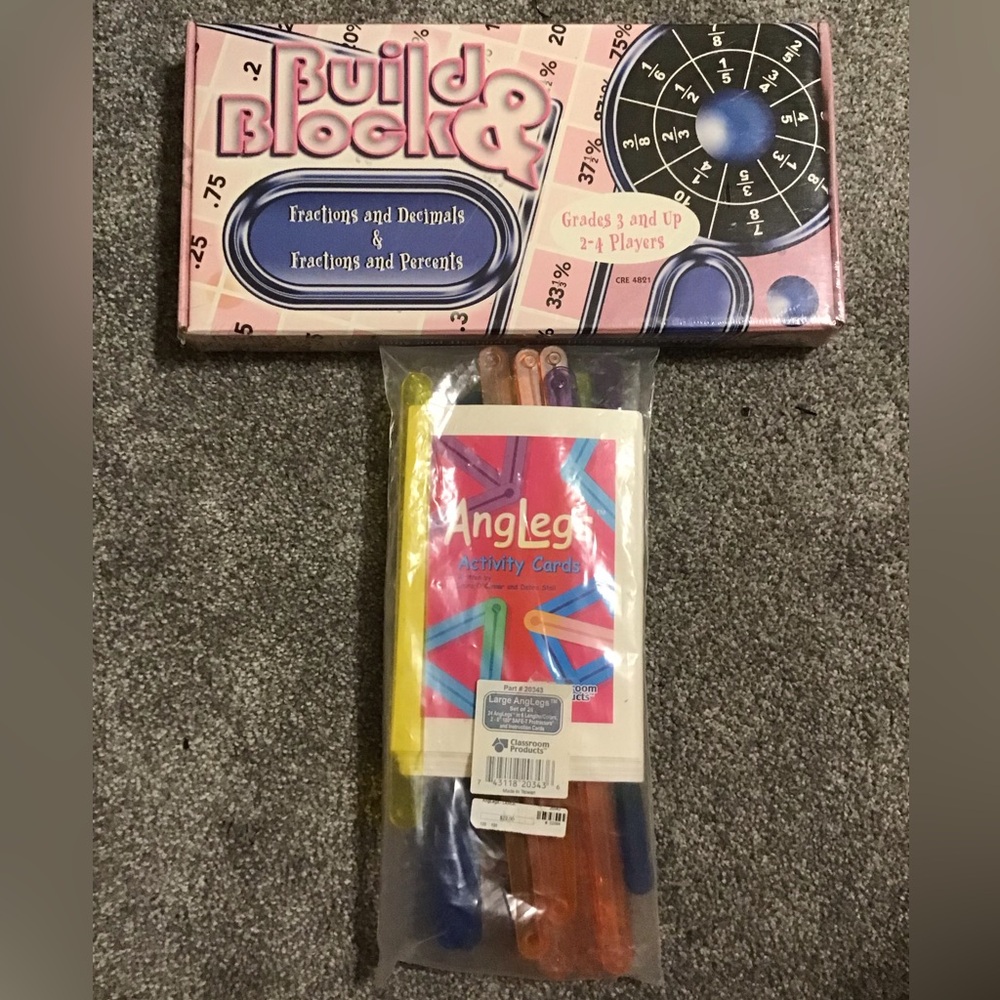 NEW Build & Block Fractions, Decimal and Percents. Plus large AngLegs
